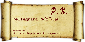 Pellegrini Nádja névjegykártya